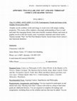 Research paper thumbnail of Cambridge Chapter Appendix: Two Syllabi Utilizing Graphic Novels