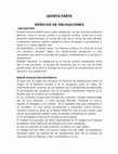 Derecho Civil: Obligaciones  Cover Page