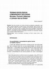 TEORIAS SOCIOLÓGICAS COMPARADAS E APLICADAS. Bourdieu, Foucault, Habermas e Luhmann face ao Direito Cover Page