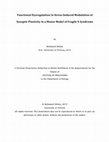 Research paper thumbnail of Functional Dysregulation in Stress-Induced Modulation of Synaptic Plasticity in a Mouse Model of Fragile X Syndrome