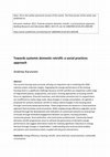 Research paper thumbnail of Towards systemic domestic retrofit: a social practices approach