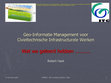 Research paper thumbnail of Geoinformatie management voor civieltechnische infrastructurele werken; wat we geleerd hebben...