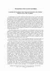 Research paper thumbnail of Hermenéutica crítica: un nuevo paradigma