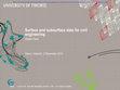 Research paper thumbnail of Surface and subsurface data for civil engineering (guest lecture)