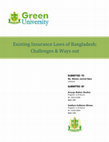 Research paper thumbnail of Existing Insurance Laws of Bangladesh: Challenges & Ways out