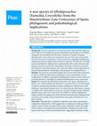 Research paper thumbnail of A new species of Allodaposuchus (Eusuchia, Crocodylia) from the Maastrichtian (Late Cretaceous) of Spain: phylogenetic and paleobiological implications