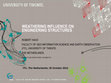 Research paper thumbnail of Weathering influence on engineering structures