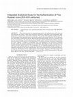 Research paper thumbnail of Integrated Analytical Study for the Authentication of Five Russian Icons (XVI–XVII centuries)