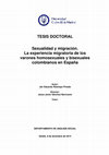 Tesis Doctoral:  SEXUALIDAD Y MIGRACIÓN. La experiencia migratoria de los varones homosexuales y bisexuales colombianos en España Cover Page