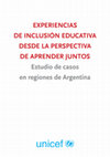 EXPERIENCIAS DE INCLUSIÓN EDUCATIVA DESDE LA PERSPECTIVA Cover Page