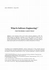 What Is Software Engineering? Cover Page