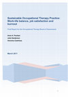 Final Report Sustainable Practice and WLB in Occupational Therapy copy Cover Page