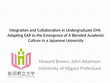 Research paper thumbnail of Integration and Collaboration in Undergraduate EMI: Adapting EAP to the Emergence of A Blended Academic Culture in a Japanese University