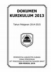 DOKUMEN KURIKULUM 2013 SDN MUNJUL JAYA Cover Page