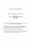 Research paper thumbnail of PROFITABILITY OF AGRICULTURAL LENDING RELATIONSHIPS