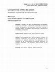 Research paper thumbnail of La experiencia estética del paisaje