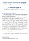 Research paper thumbnail of Le répons SUBVENITE. L'espérance baptismale face à la mort