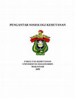 PENGANTAR SOSIOLOGI KEHUTANAN Cover Page