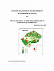 Situation Analysis of HIV/AIDS and Disability in Lesotho Cover Page