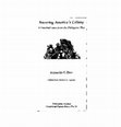 Research paper thumbnail of (1999) Knowing America's Colony; A Hundred Years from the Philippine War