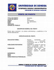 Perfil de puesto Cover Page