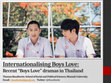 Research paper thumbnail of Internationalising Boys Love: Recent “Boys Love” dramas in Thailand