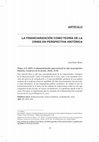 Research paper thumbnail of Mateo, J.P. (2015). "La financiarización como teoría de la crisis en perspectiva histórica", Cuadernos de Economía, Vol. 34, No. 64, pp. 23-44.