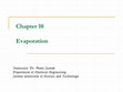 Chapter 10 - Evaporation Cover Page