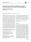 Research paper thumbnail of Macrophyte species richness and composition are correlated with canopy openness and water depth in tropical floodplain lakes