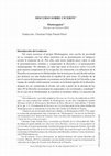 Discurso sobre Cicerón - Montesquieu (traducción) Cover Page