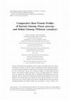 Comparative Root Protein Profiles of Korean Ginseng ( Panax ginseng ) and Indian Ginseng ( Withania somnifera ) Cover Page