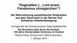 Research paper thumbnail of 'Dogmatiker (…) mit einem Fanatismus ohnegleichen'? Die Wahrnehmung sozialistischer Emigranten aus dem Zarenreich in der Berner und Schweizer Arbeiterbewegung