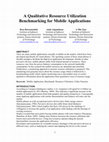 A Qualitative Resource Utilization Benchmarking for Mobile Applications Cover Page