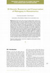 Genetic diversity, structure and adaptation in Mesoamerican mahogany - implications for genetic resource management and conservation Cover Page