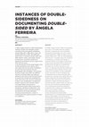 Research paper thumbnail of Instances of double-sidedness on documenting Double-Sided by Ângela Ferreira