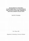 Research paper thumbnail of Priestman, 2005: Settlement and Ceramics in the Southern Iran: An Analysis of the Sasanian and Islamic Periods in the Williamson Collection