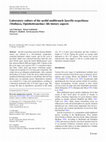 Laboratory culture of the aeolid nudibranch Spurilla neapolitana (Mollusca, Opisthobranchia): life history aspects Cover Page