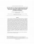 Specific effects of cycling stressful temperatures upon phenotypic and genetic variability of size traits in Drosophila melanogaster Cover Page