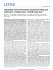 Research paper thumbnail of Dopamine neurons modulate neural encoding and expression of depression-related behaviour