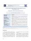 Research paper thumbnail of Towards age-friendly hospitals in developing countries: a case study in iran