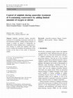 Control of sulphide during anaerobic treatment of S-containing wastewaters by adding limited amounts of oxygen or nitrate Cover Page