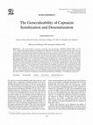 The Generalizability of Capsaicin Sensitization and Desensitization Cover Page