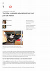 YouTube a valuable educational tool, not just cat videos Cover Page