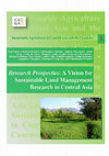 Research Prospectus: A Vision for Sustainable Land Management Research in Central Asia Cover Page