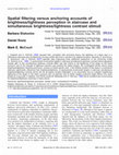 Spatial filtering versus anchoring accounts of brightness/lightness perception in staircase and simultaneous brightness/lightness contrast stimuli Cover Page