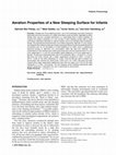 Research paper thumbnail of Aeration properties of a new sleeping surface for infants