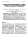 Research paper thumbnail of Effects of Hypericum revolutum (Vahl) tree on selected soil physico-chemical properties