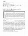 Research paper thumbnail of Blending of unexploited Mango varieties with Alphonso for mango pulp