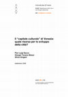 Il capitale culturale di Venezia: quale risorsa per lo sviluppo della città? Cover Page