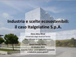 Research paper thumbnail of Industria e scelte ecosostenibili: il caso Italgelatine S.p.A.